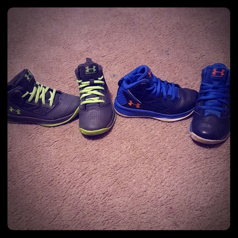 Bundle of 2 boys high top shoes